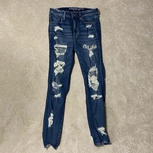 American Eagle size 8 super high rise jegging